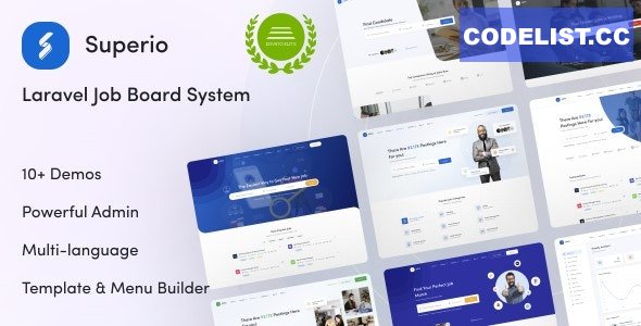 Superio v2.0.0 - Laravel Job Board System