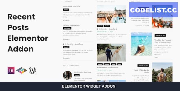 Recent Posts Elementor Addon v1.0