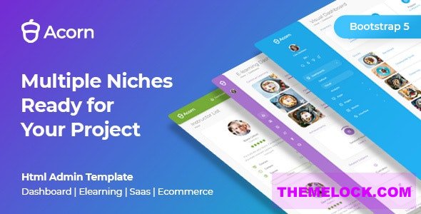 Acorn v2.0 - Bootstrap 5 Html Laravel .Net Admin Template
