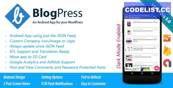 BlogPress v3.0 - An Android App for your WordPress