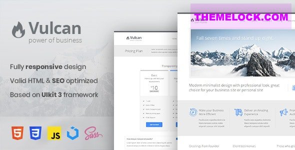 Vulcan v2.0.0 - Minimalist Business HTML Template