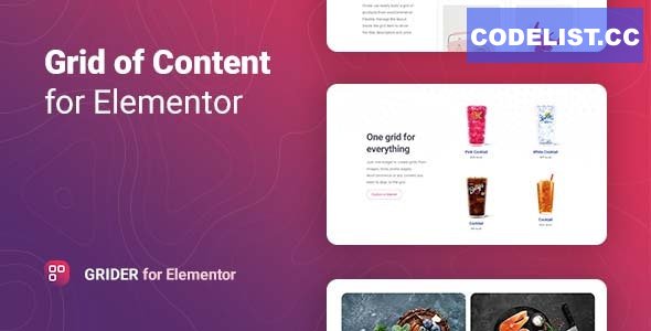 Grider v1.0.0 - Grid of Content and Products for Elementor