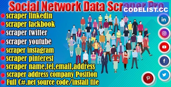 Download Social Network Data Scraper Pro v12.0 | Free Nulled Scripts