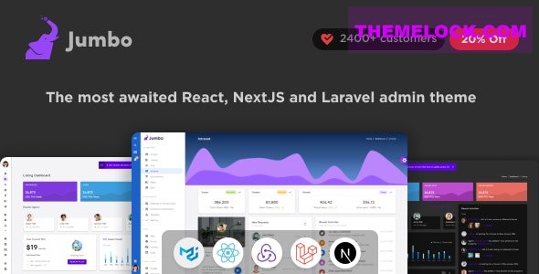 Jumbo v5.5.0 - React Admin Template with Material-UI