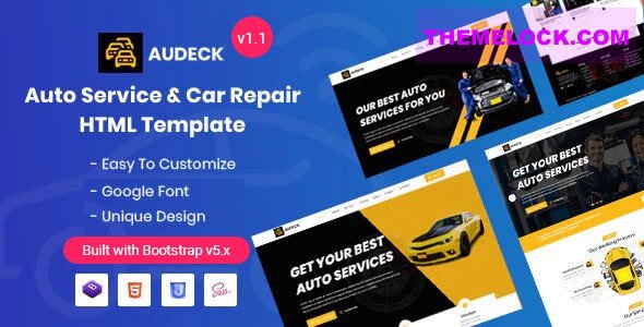 Audeck v1.1 - Auto Servicing Bootstrap 5 Template