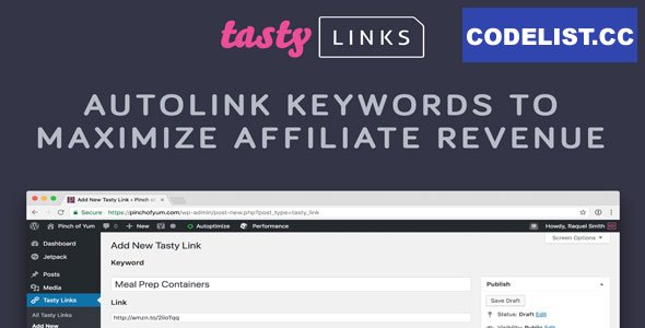 Tasty Links v1.0.1 - Autolink Keywords to Maximize Affiliate Revenue
