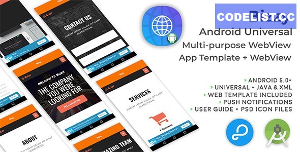 Bizzy - Android Multi-purpose WebView App + Website - 5 November 2021