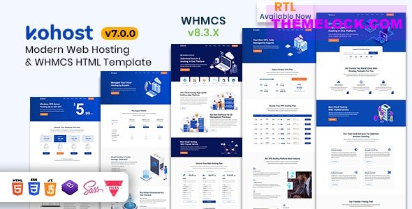 Kohost v7.5.5 - Modern Web Hosting & WHMCS Template