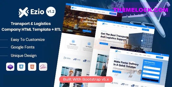 Ezio v1.2 - Transport & Logistics Company HTML Template