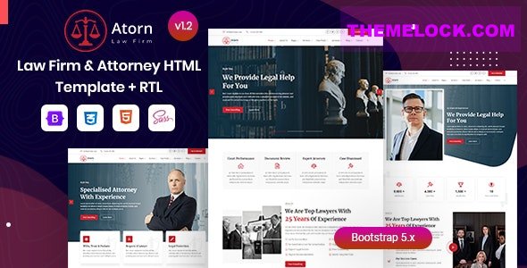 Atorn v1.2 - Law Firm & Attorney Website Template