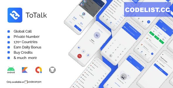 ToTalk v1.0 - World wide free calling android app with web panel