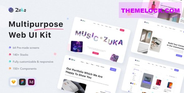 Download Zuka v1.0 – Multipurpose Web UI Kit for Figma | Free Nulled Scripts