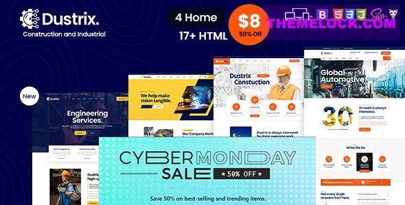 Dustrix v1.0 - Construction & Industry HTML Template