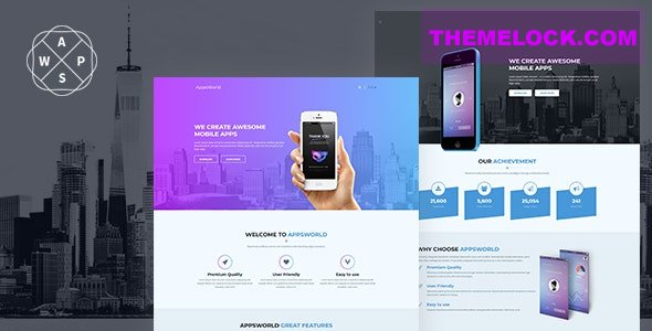 AppsWorld v1.1.0 - App Landing Page HTML5 Template