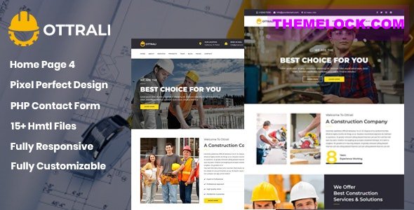 Ottrali v1.0 - Construction Business Template