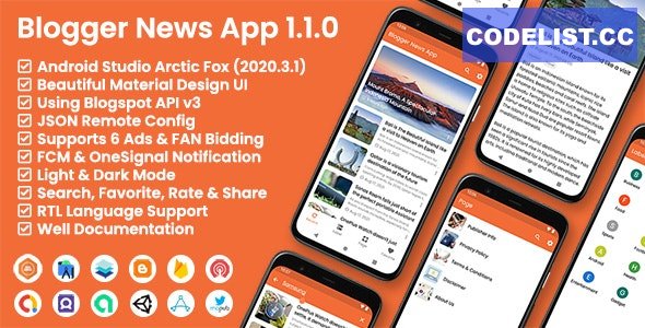Blogger News App v1.1.0 - Blogger API v3