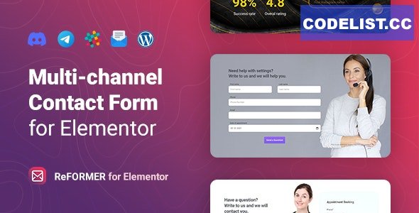 ReFormer v1.0.0 – Multichannel Contact Form for Elementor