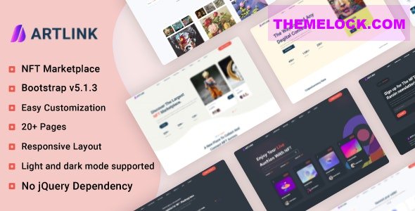 Artlink v1.0 - NFT Marketplace Template