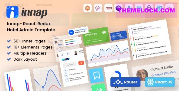 Innap v1.1 - React Redux Hotel Admin Template