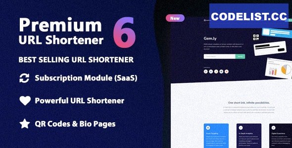 Premium URL Shortener v6.3.2 - Link Shortener, Bio Pages & QR Codes - nulled