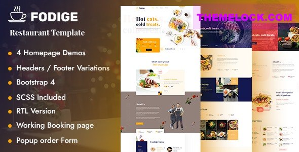 Fodige v1.0 - Restaurant Cafe HTML Template