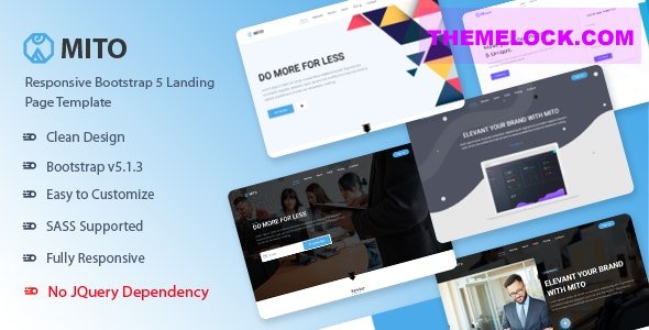 Mito v1.0 - Bootstrap 5 Landing Page Template