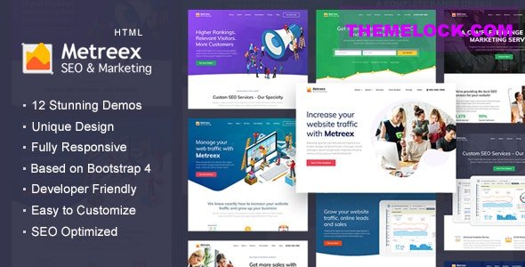Metreex v1.1 - SEO & Digital Marketing Agency Landing Page Template