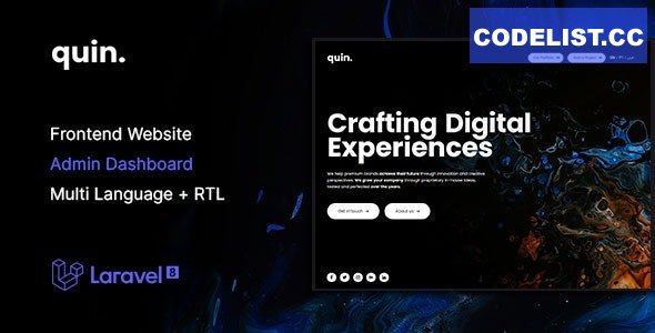 Quin v2.0.0 - Multipurpose Website CMS & Creative Agency Management System