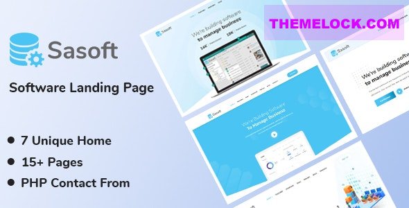 Sasoft v1.0.4 - Software Landing Page