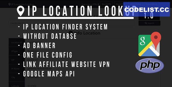 IP Location Lookup PHP Script v1.1