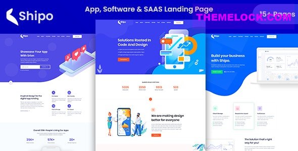 Shipo v1.0 - App, Software & SAAS Landing Template