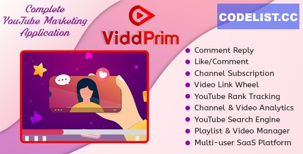 ViddPrim v1.2.1 - Complete YouTube Marketing Application (SaaS Platform) - nulled