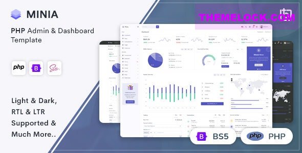 Minia v1.0.0 - PHP Admin & Dashboard Template