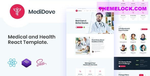 Download MediDove v1.0 – Medical and Health React Template | Free Nulled Scripts