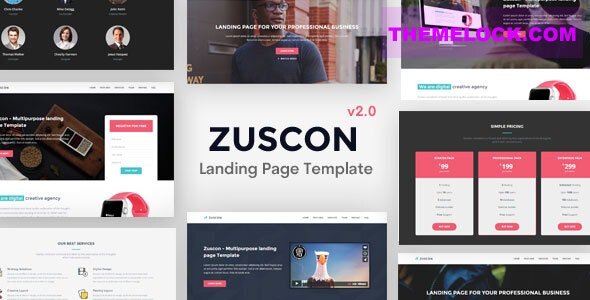 Zuscon v2.0.0 - Bootstrap 5 Landing Page Template