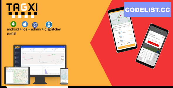 TAGXI - Taxi Application | Uber clone - Android + IOS + Dashboard
