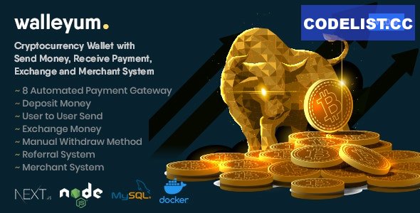 Walleyum v1.0.3 - Cryptocurrency Wallet System with Exchange