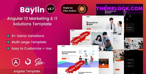 Baylin v2.7 - Marketing & IT Solutions Angular 13 Template
