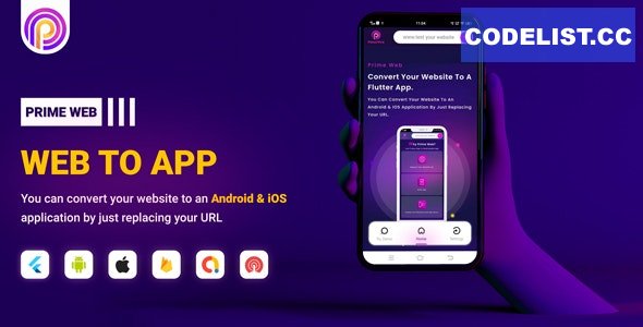 Prime Web v1.0.2 - Convert Website to a Flutter App