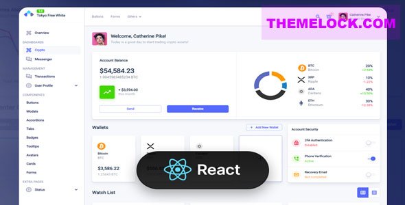 Tokyo v3.0 - React Typescript Admin Dashboard