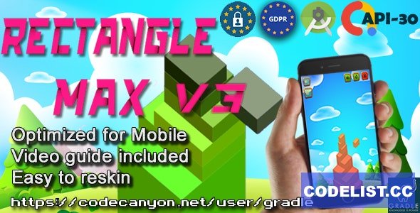 Rectangle Max (Admob + GDPR + Android Studio)