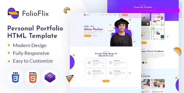 FolioFlix v1.0 - Personal Portfolio HTML Template