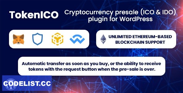 TokenICO v1.1.2 - Cryptocurrency presale (ICO & IDO) plugin for WordPress