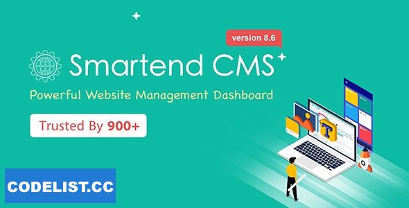 SmartEnd CMS v8.6.0 - Laravel Admin Dashboard with Frontend and Restful API
