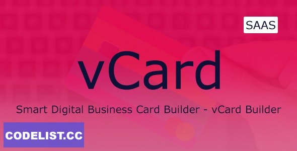 vCard v2.4 - Digital Business Card Builder SaaS