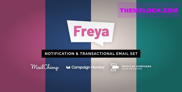 Freya v1.0 - Notification & Transactional Email Templates with Online Builder