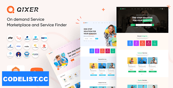 Qixer v1.2.0 - Multi-Vendor On demand Service Marketplace and Service Finder