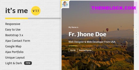 It's Me v1.1 - Personal Resume and Portfolio