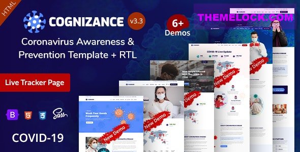 Cognizance v3.3 - Medical Health & COVID-19 Template