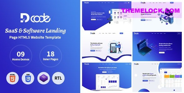 DCode v1.6 - SaaS & Software Responsive Landing Page Template